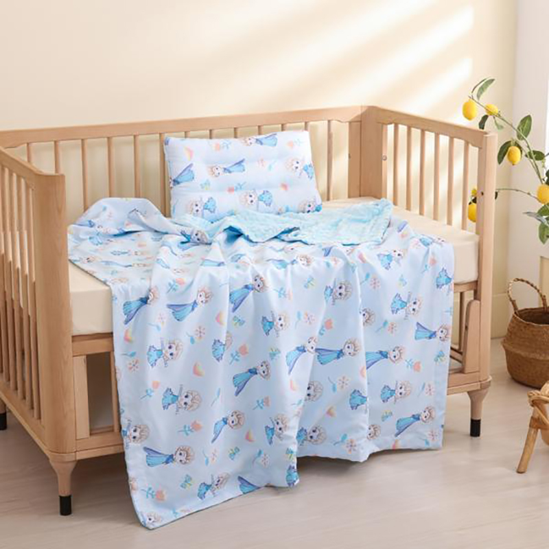 迪士尼disney豆豆毯婴儿夏季纱布盖毯宝宝小被子薄款儿童毯子新生儿