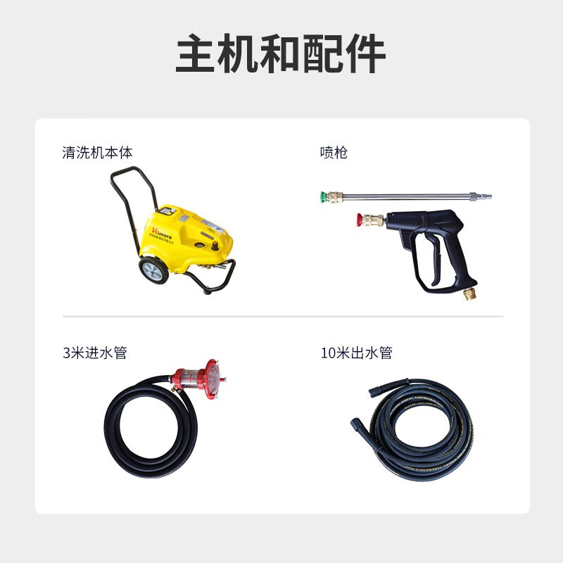 黑猫 清洗机BCC1217E自动关枪启停机系列清洗机全铜 纯铜电机高压力中枪配置 4kW 380v电源高清大图