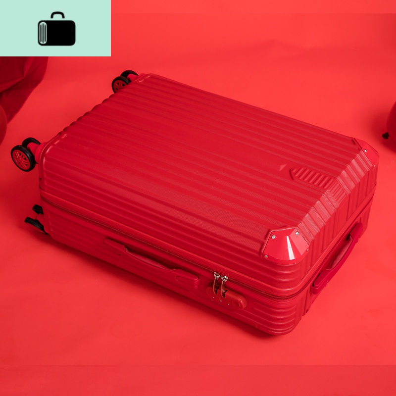 结婚行李箱陪嫁箱红色新娘旅行箱拉杆箱密码女压箱皮箱子婚礼嫁妆NEW LAKE高清大图