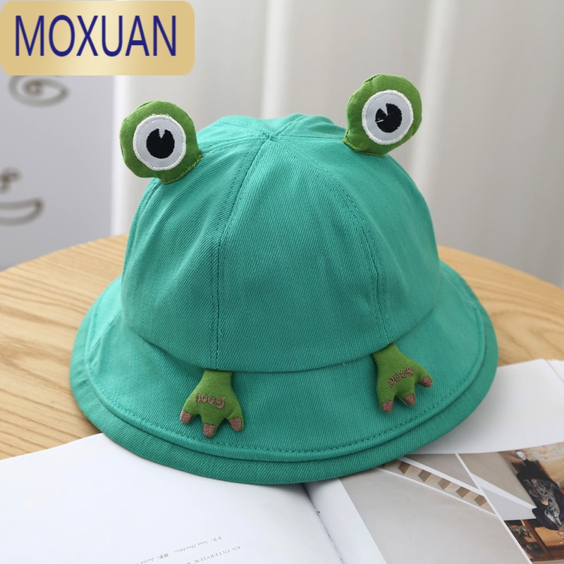 抹炫 Moxuan 帽子moxuan可爱青蛙帽子女春夏季韩版百搭渔夫帽日系学生卡通防晒遮阳帽盆帽 价格图片品牌报价 苏宁易购玖煦母婴专营店