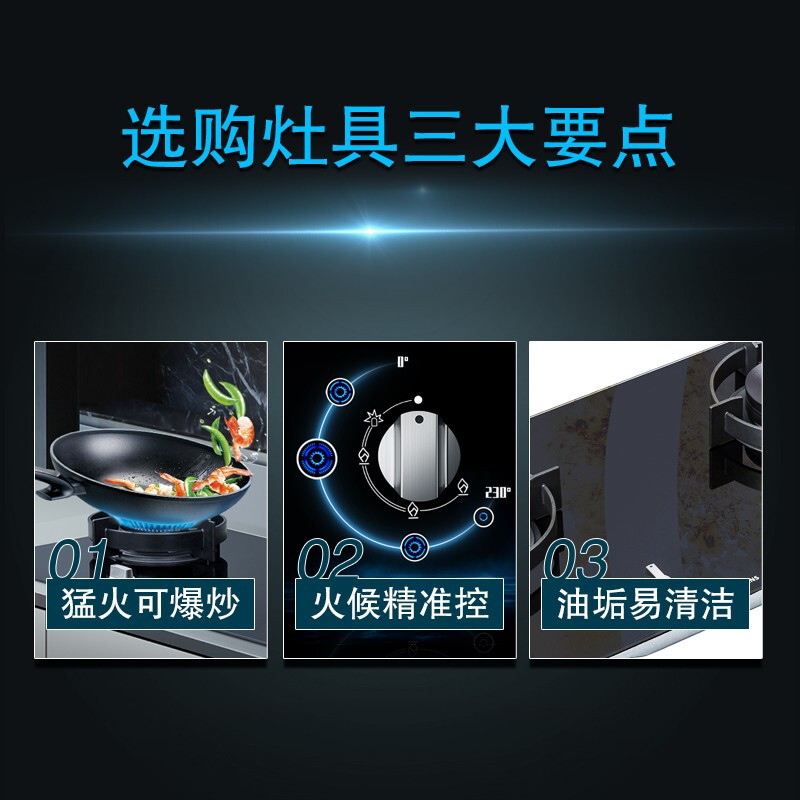 西门子 5.2kw大火力燃气灶/天然气/精准煤气炉