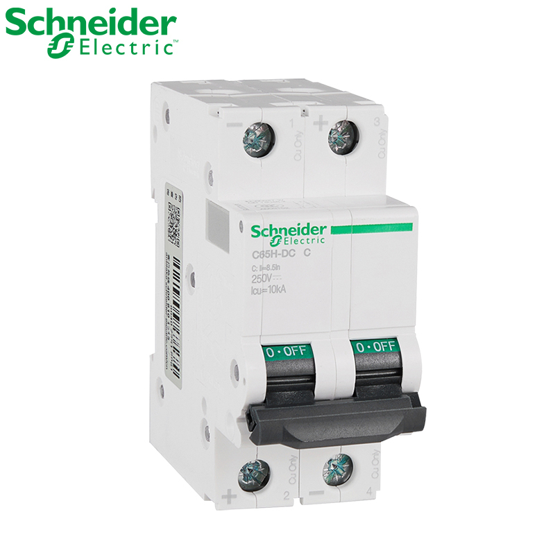 施耐德 直流断路器 空气开关 A9系列 C65H-DC 2P C3A 货号A9N22072