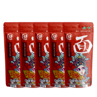 绿卡香辣牛肉味手工拉面(挂面) 非油炸 拌面 方便速食面 五连包