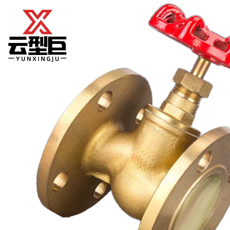 云型巨 黄铜法兰截止阀 DN40 个高清大图
