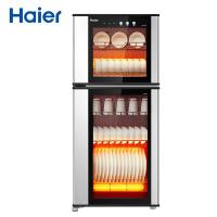 Haier/海尔100L立式消毒柜ZTD100-A 红外线高温消毒 双层光波物理消毒 二星级消毒标准 家用大容量消毒柜