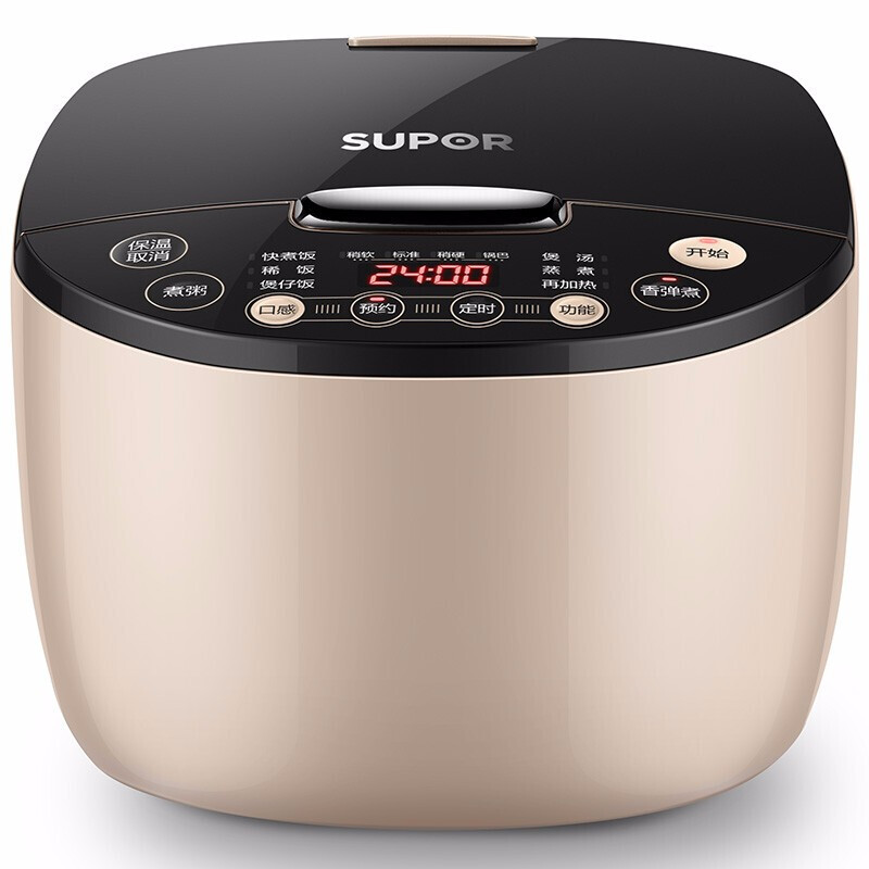 苏泊尔(SUPOR)电饭煲4L家用4-5-6人不粘内胆多功能智能预约电饭锅SF40FC658 24小时预约 特色香弹煮