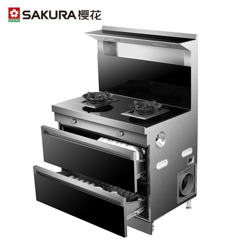 樱花(SAKURA)集成灶消毒柜款集成一体灶 家用抽油烟机燃气灶消毒柜套装BF1001液化气