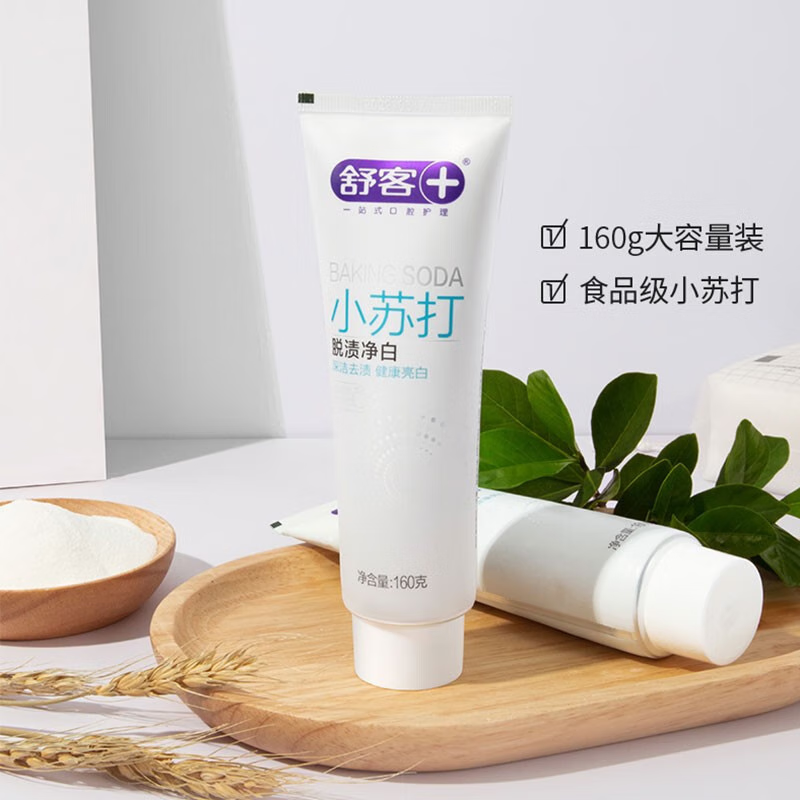 舒客(Saky) ZHS-TZ40 舒客小苏打脱渍净白牙膏160g*4高清大图