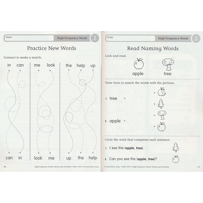 [正版]Evan-Moor High-Frequency Words Stories & Activities Lev高清大图