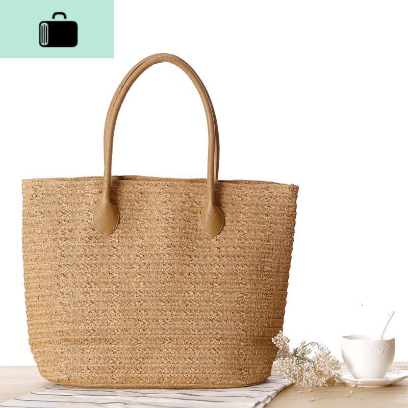 店长推荐新款编包日版森系女单肩编织包沙滩纸质手提包NEW LAKE女士单肩包