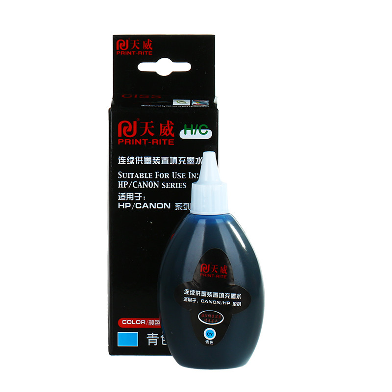 天威(PRINT-RITE)CY100ML 蓝色墨水(单位:支) 佳能惠普通用墨水高清大图