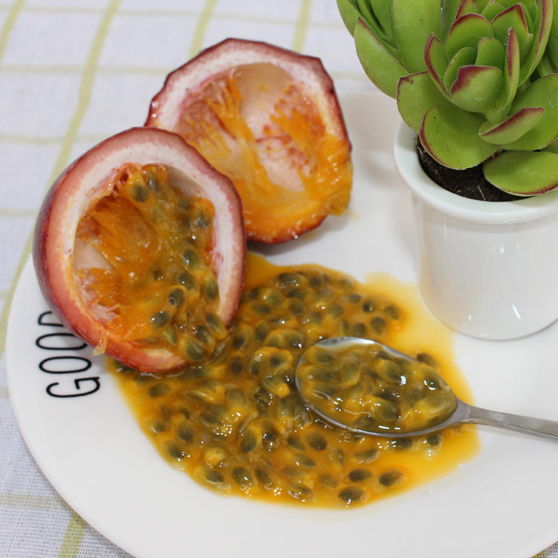 鲜贝达生鲜 云南昆明紫色百香果特大果2斤 净重14个左右 新鲜西番莲鸡蛋果产地直发高清大图