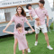 亲子装一家三口夏2019新款潮母女装连衣裙全家装春装幼儿亲子班服
