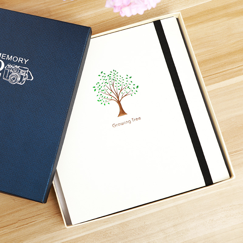 自粘覆膜相册本diy手工自制创意粘贴式情侣浪漫相薄照片纪念册 三维工匠 成长树+礼包+礼盒高清大图