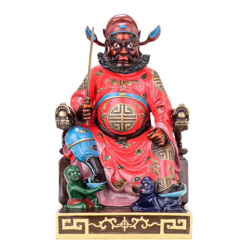 家柏饰(CORATED)钟馗摆件 铜天师钟馗神像家居客厅装饰工艺品彩高清大图