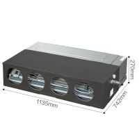 海尔商用(Haier) 5匹定频冷暖家用中央空调风管机 KFRd-125EW/M6302 静音节能 WiFi智控
