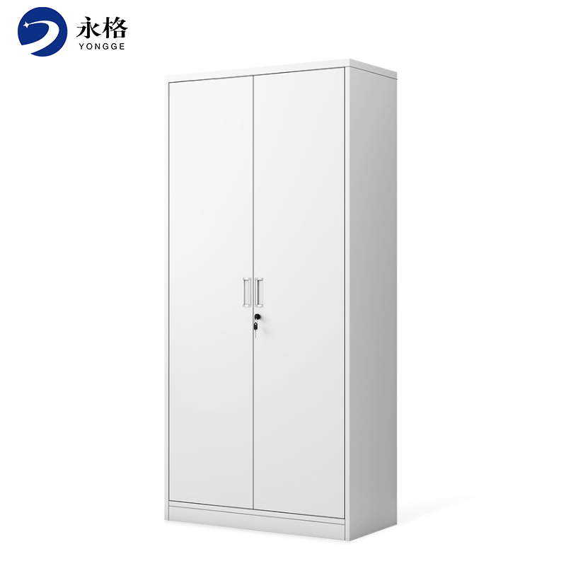 永格财务室文件柜铁皮柜档案办公资料柜子钢制储物柜带锁四层凭证柜
