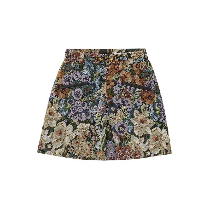 精致花卉提花半裙_489 110/53 花色