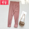 可莉允女童打底裤加绒加厚秋冬外穿洋气鲨鱼裤女宝宝长裤棉裤儿童保暖裤