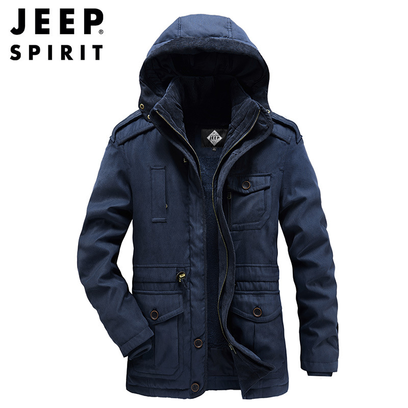 JEEP SPIRIT吉普棉衣男士冬季外套2022新款韩版潮流保暖加厚棉服高清大图