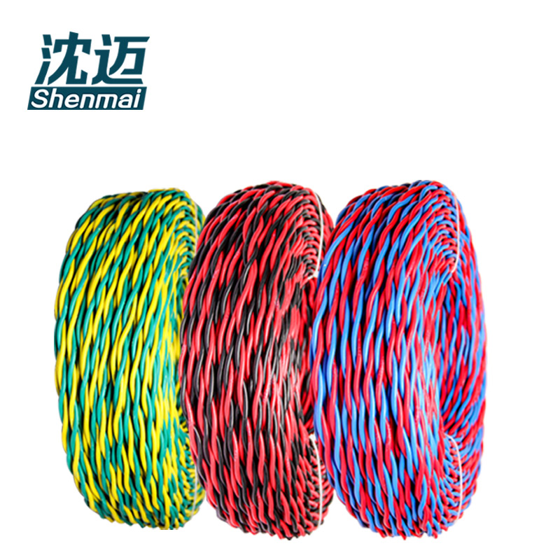 沈迈 铜芯软电线95米颜色可备注 ZC-RVS-2*1.5平方毫米 1捆高清大图