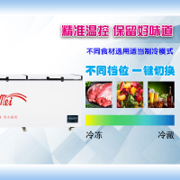 华美(Huamei)1608升商用卧式大冰库冷柜 冷藏冷冻转换展示柜顶开门大冰柜 3.0米 HB-3000