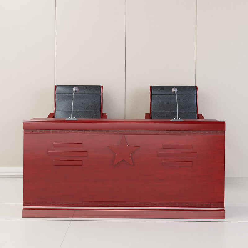 匡大 会议桌1.4米五角星主席台KD-B1406高清大图