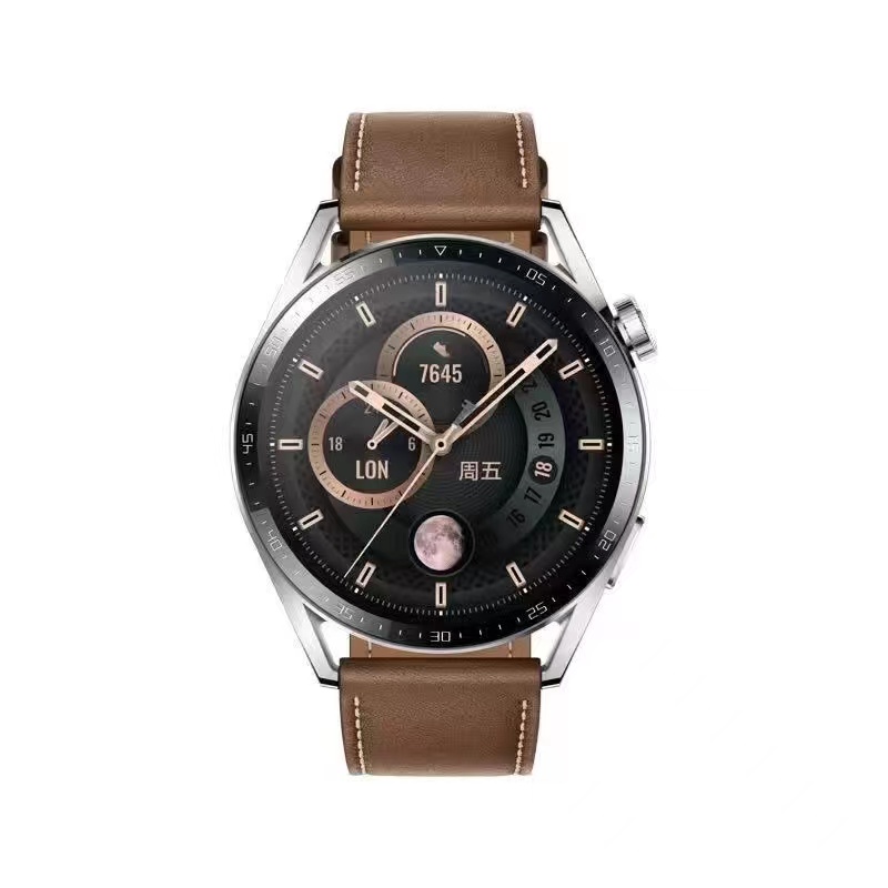 华为/HUAWEI WATCH GT3 46mm 智能手表 活力款 咖色表带 一块高清大图