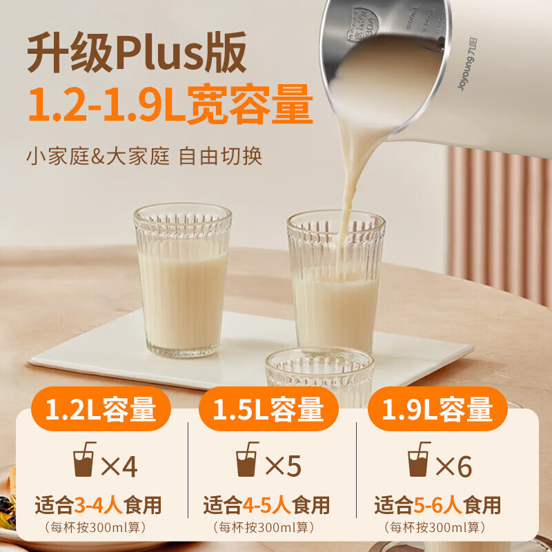 九阳(Joyoung)[门店同款]豆浆机全自动免煮多功能1.9L家用新款超大容量破壁免过滤预约易清洗DJ19G-D750高清大图