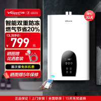 万和13升燃气热水器天然气强排式家用即热水气双调智能恒温AI智能感温低压启动JSQ25-365T13(12T)