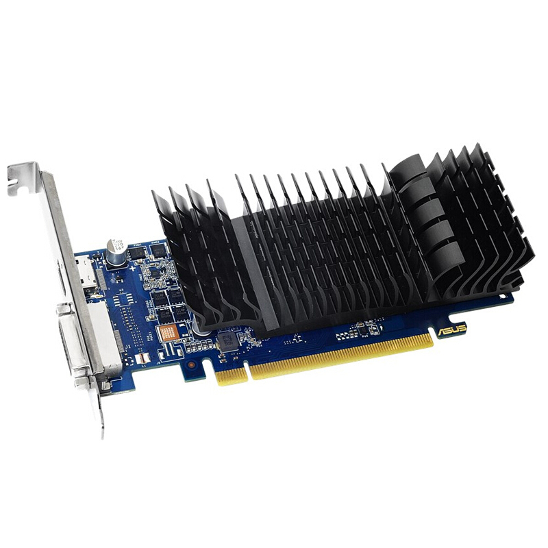 华硕asusgt1030sl2gbrkgt1030家用办公显卡可改装半高卡视频