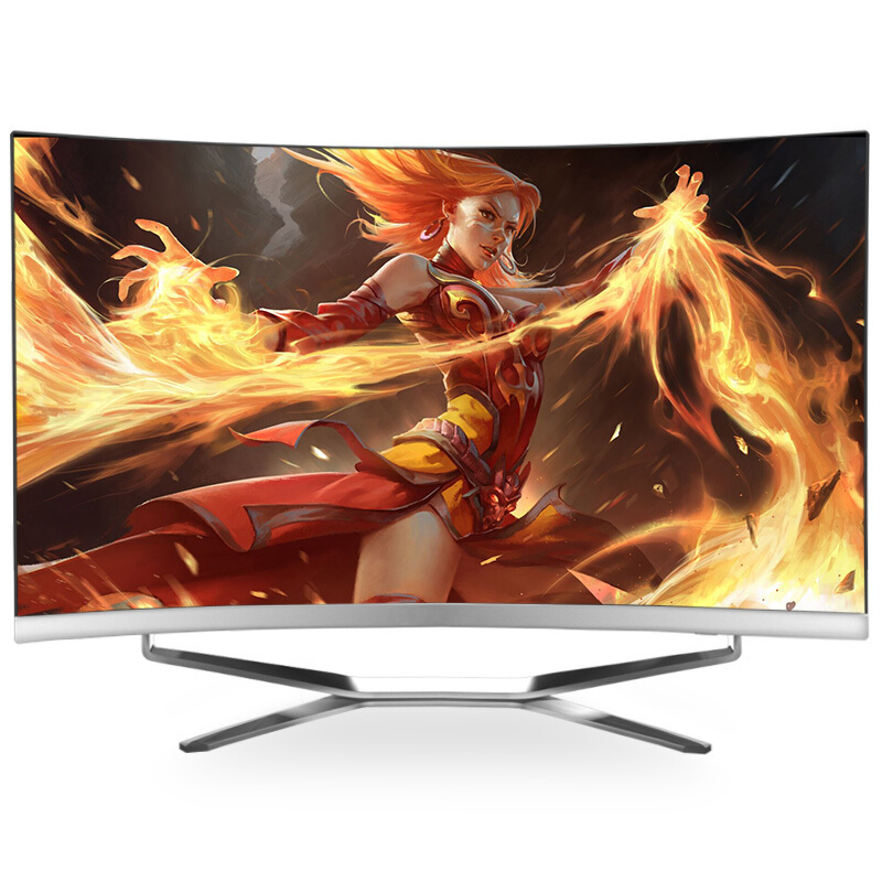 世纪之星 27英寸曲面一体机电脑 窄边框 酷睿i7/GTX1050 D5独显/8GB内存/256GB固态 家用办公娱乐游戏学生台式一体机电脑 台式机 电脑一体机 内置无线WIFI