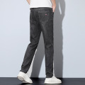 啄木鸟牛仔裤男春秋冬韩版加厚款休闲裤青年男士加绒弹力商务长裤 29 3168黑灰超薄款62%棉