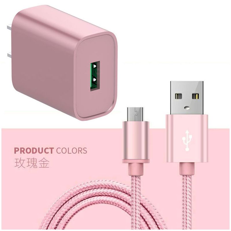 3c认证充电器mate109p20pro快充插头手机平板银灰色版2米数据线充电头