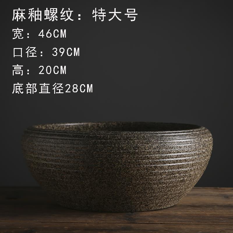 土陶大水金鱼泥缸养无釉陶瓷缸特荷花盆老式庭院瓦花盆
