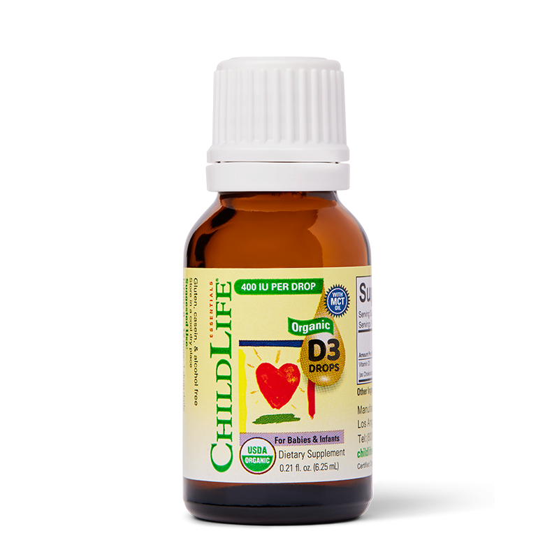 童年时光ChildLife 有机D3 6.25ml/瓶营养强化吸收好 2瓶