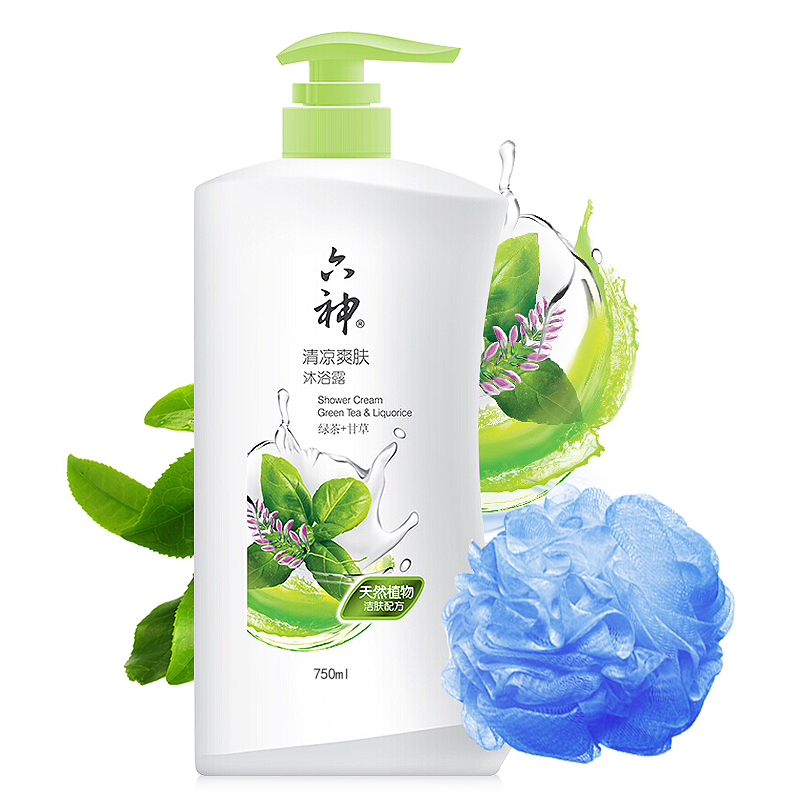 六神-清凉爽肤 沐浴露750ml