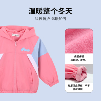 [直降价:69元]铅笔俱乐部童装秋冬新款女童外套儿童加绒上衣中小童厚款风衣