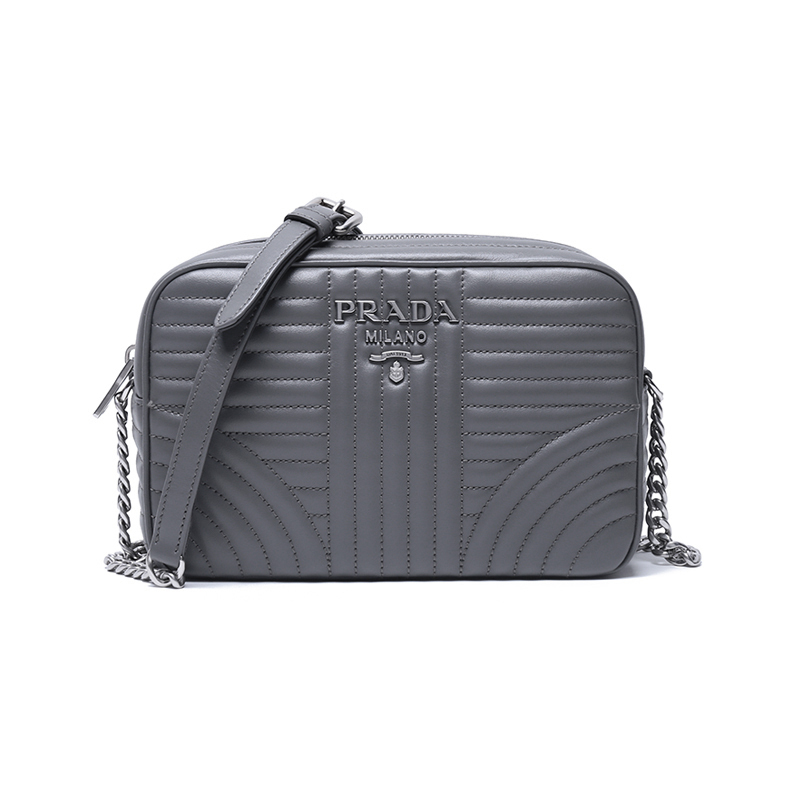 prada 普拉达 女士diagramme系列牛皮单肩斜挎包1bh083 2d91