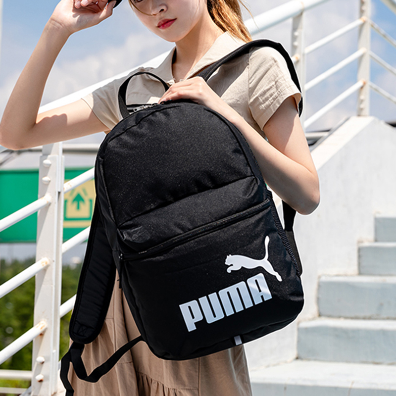 Puma/彪马男包女包新款大容量运动休闲双肩包电脑包学生书包075487-01 ZP高清大图