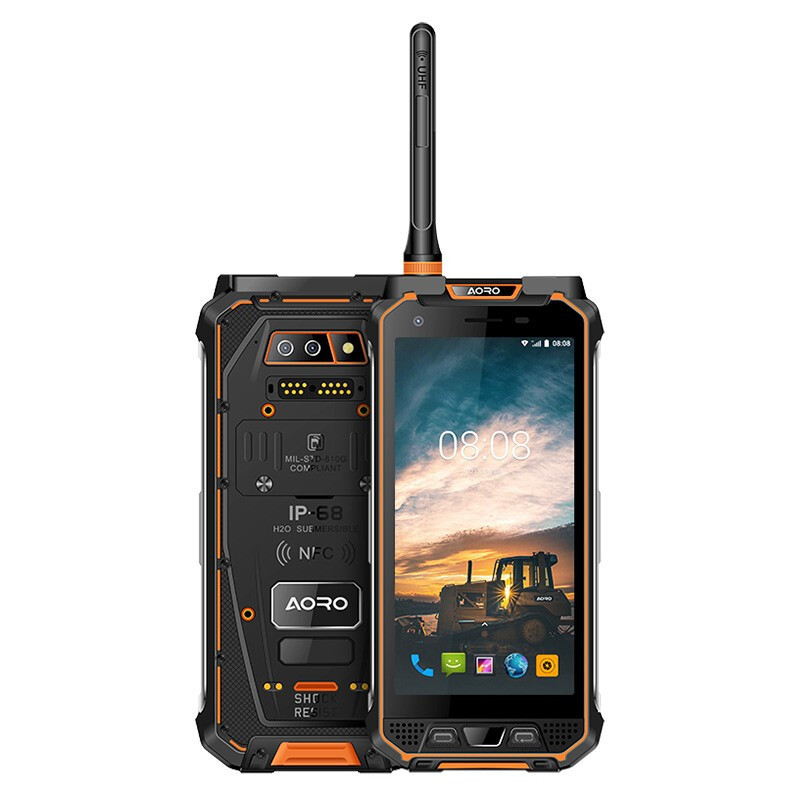 遨游(AORO)M5-DMR 数字模拟对讲 三防智能手机全网通4G双VOLTE 超长待机 双模对讲 6+128G
