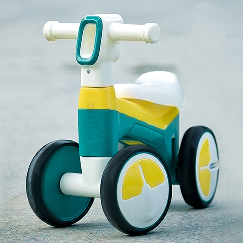 儿童平衡车无脚踏魅扣1一3岁2小童滑行车宝宝四轮超轻款溜溜滑步车半