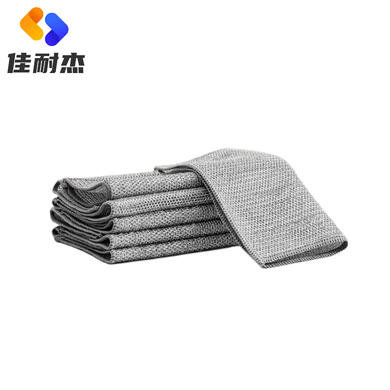 佳耐杰 钢丝抹布洗碗布 30*30cm/条高清大图