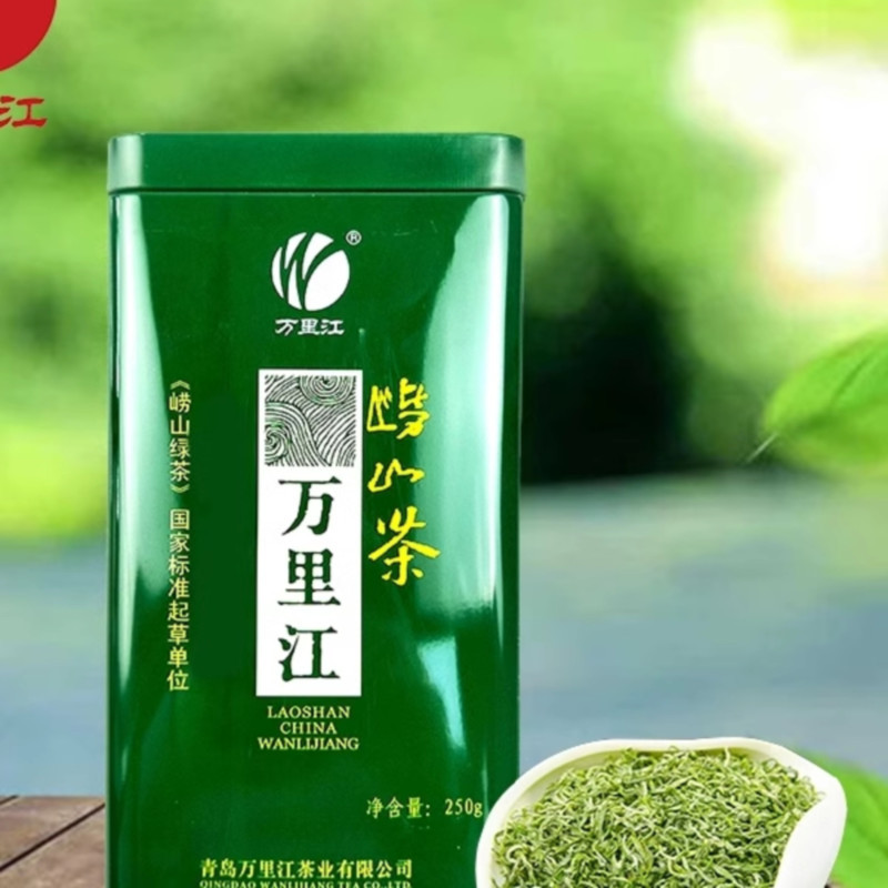 万里江(WANLIJIANG) 青岛特产 万里江绿茶新茶山茶 一斤(2罐装)高清大图