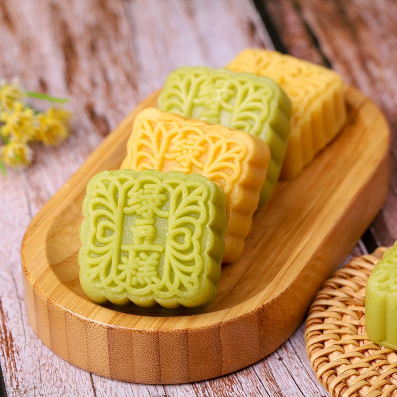 传统糕点绿豆糕400g整箱地方风味糕点零食小吃