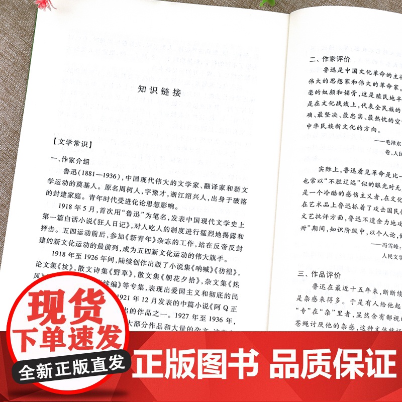 鲁迅杂文集 人民文学出版社 1918-1936 鲁迅杂文写作精选 口碑言论自由的界限作文秘诀随感录略论中国人的脸 世界文高清大图