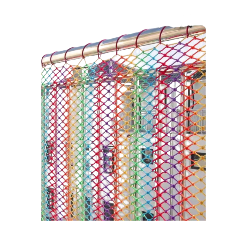 日目 彩色尼龙网 绳粗10mm/平方米高清大图