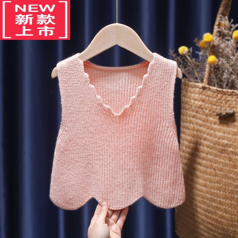 可莉允女童毛衣秋装新款宝宝儿童马甲男孩婴儿背心洋气外穿小童针织衫图片