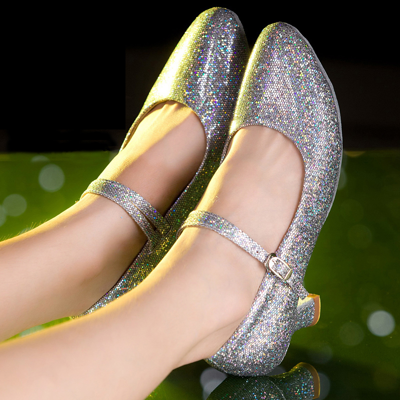 摩登舞鞋女式中高跟软底华尔兹探戈广场舞水兵舞交谊舞蹈鞋跳舞鞋