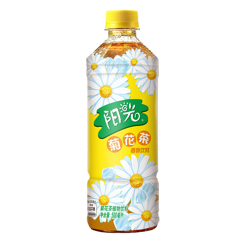 可口可乐阳光菊花茶植物饮料500ML*12 整箱装